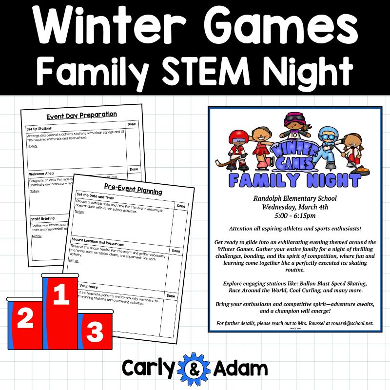Winter Games Family STEM Night - 15 Science Centers, Planning Guide, Flyers — preview 14
