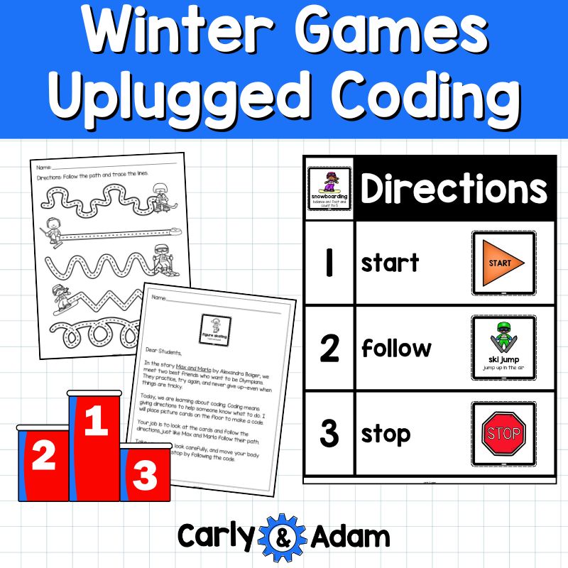 Winter Games Unplugged Coding for Pre-K Read Aloud STEM Max and Marla — preview 3