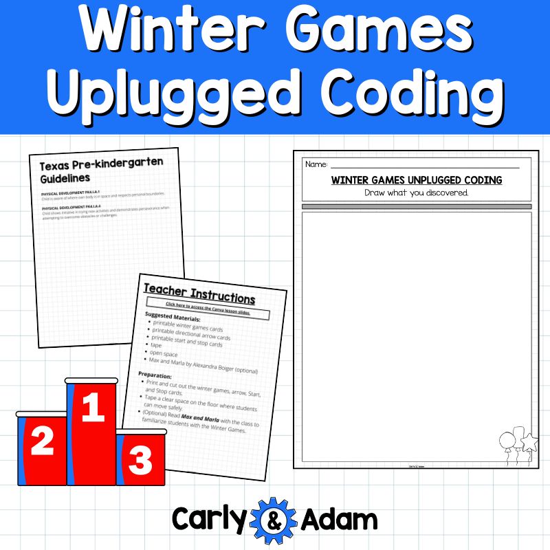 Winter Games Unplugged Coding for Pre-K Read Aloud STEM Max and Marla — preview 4