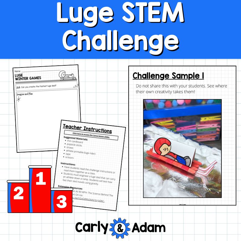 Luge Winter Games STEM Challenge 2026 Kindergarten, 1st Grade, 2nd Grade — preview 6