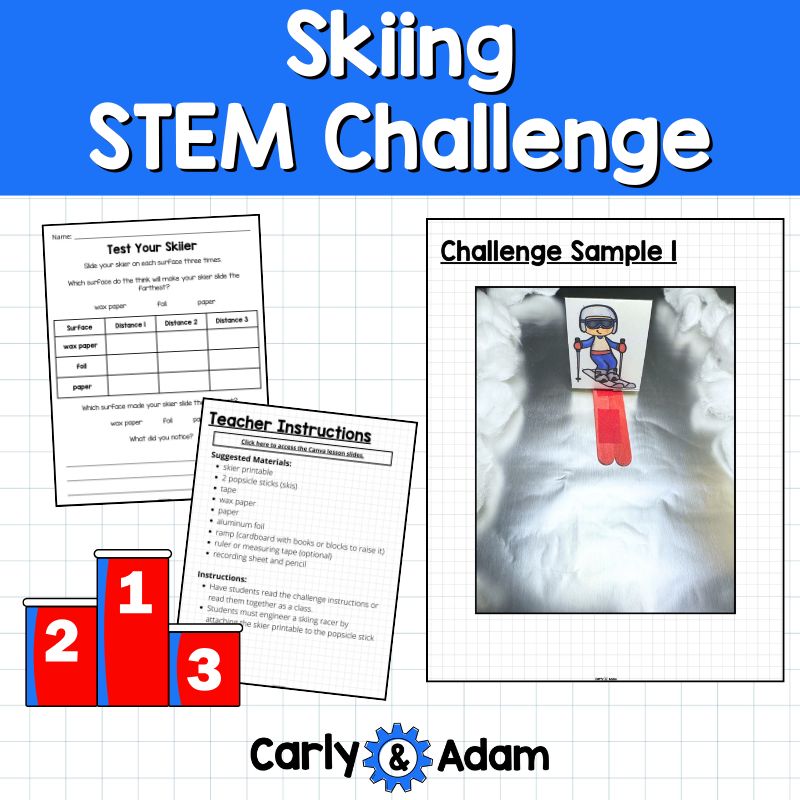 Downhill Skiing Winter Games STEM Challenge 2026 Kindergarten, 1st Grade, 2nd — preview 6