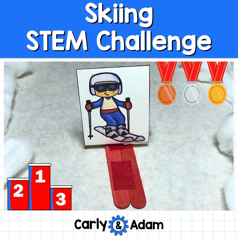 Downhill Skiing Winter Games STEM Challenge 2026 Kindergarten, 1st Grade, 2nd — preview 1