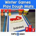 Pre-K and Kindergarten Winter Games Playdough Mats Play Doh Task Cards, Playdoh — preview 1