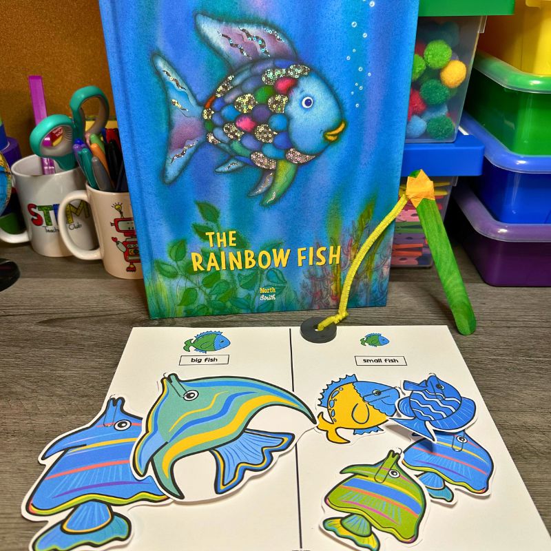 The Rainbow Fish Activity Pre-K STEM Lesson Kindness Craft — preview 6