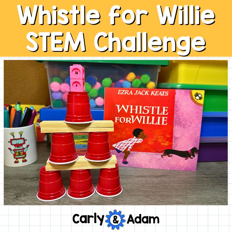 Whistle for Willie Read Aloud Pre-K STEM Lesson Work Hard Activity — preview 1
