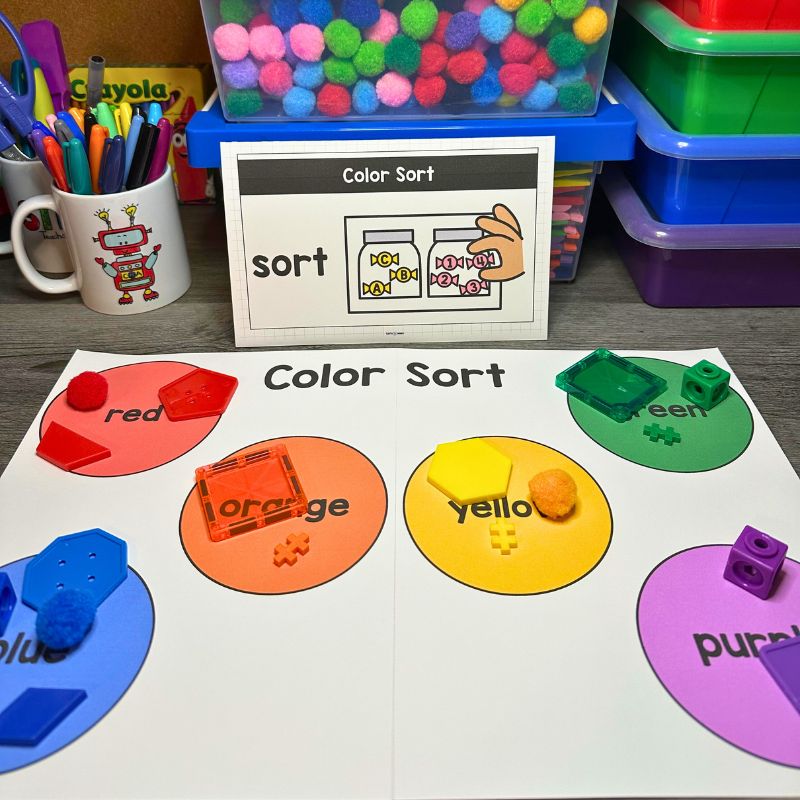 Learning Colors Pre-K STEM Centers Includes 8 STEM Activities Art Practice — preview 4