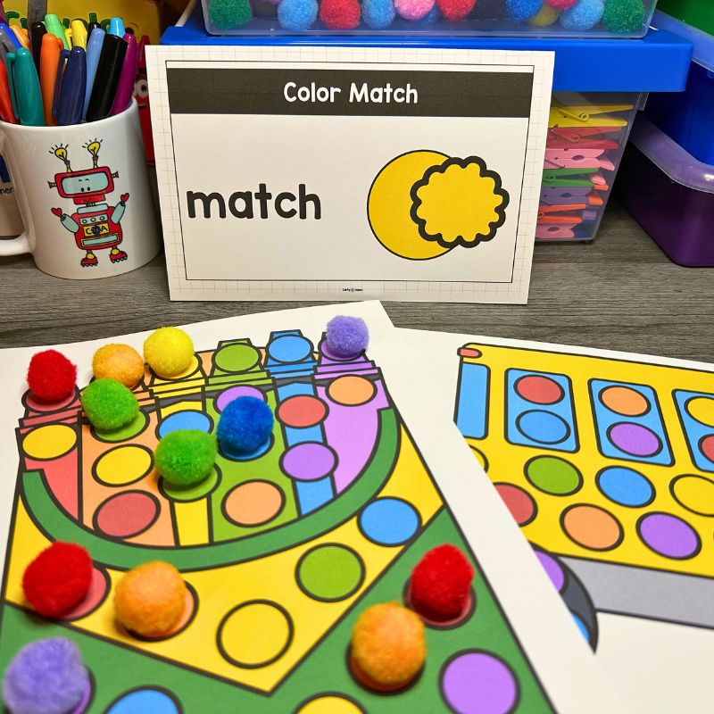 Learning Colors Pre-K STEM Centers Includes 8 STEM Activities Art Practice — preview 9