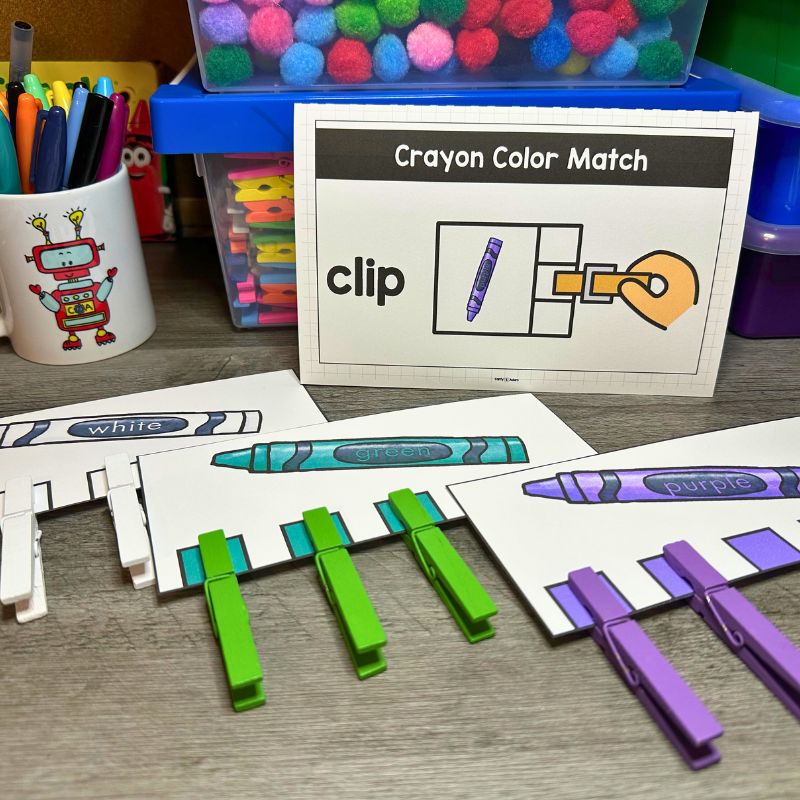 Learning Colors Pre-K STEM Centers Includes 8 STEM Activities Art Practice — preview 11
