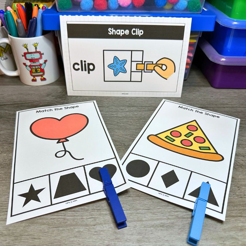 Learning Shapes Pre-K STEM Centers Includes 8 STEM Activities Geometry — preview 10