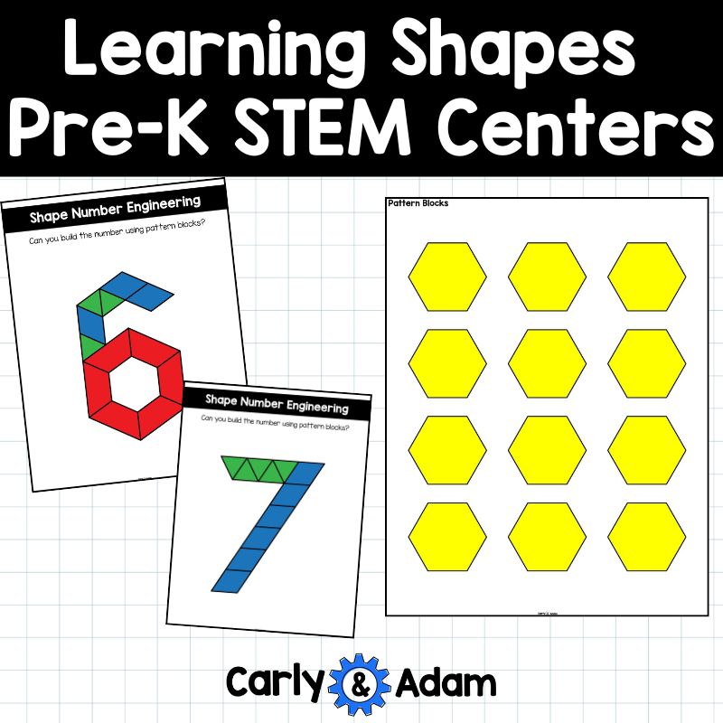Learning Shapes Pre-K STEM Centers Includes 8 STEM Activities Geometry — preview 11