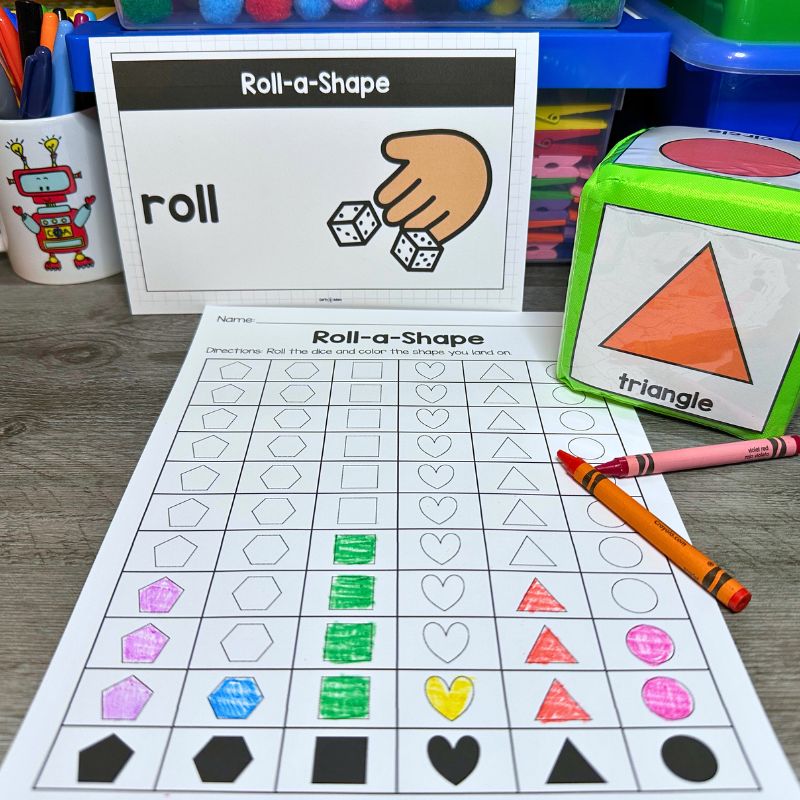Learning Shapes Pre-K STEM Centers Includes 8 STEM Activities Geometry — preview 12