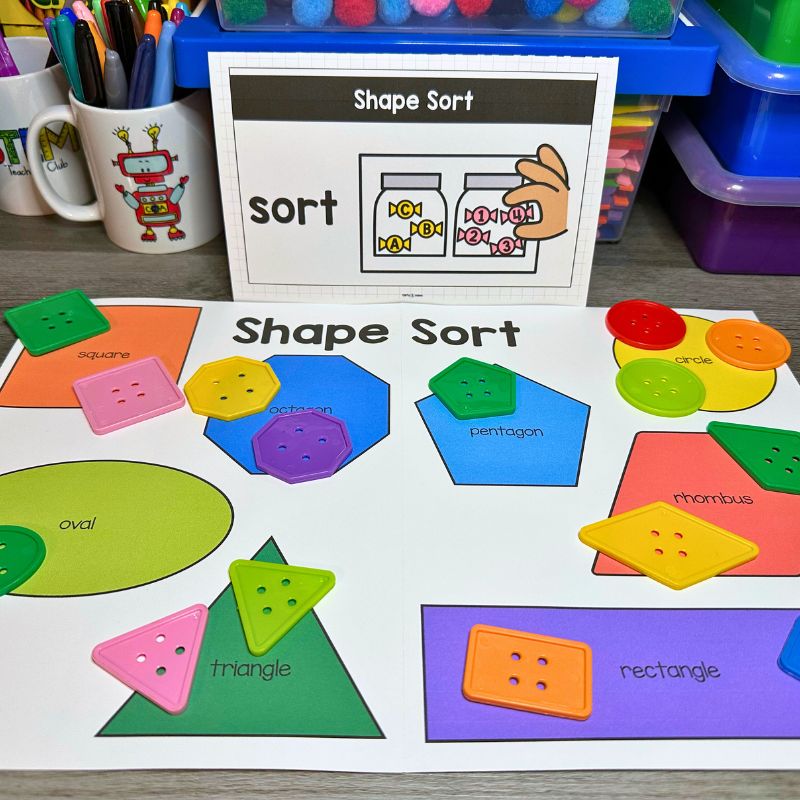 Learning Shapes Pre-K STEM Centers Includes 8 STEM Activities Geometry — preview 13