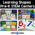 Learning Shapes Pre-K STEM Centers Includes 8 STEM Activities Geometry — preview 1