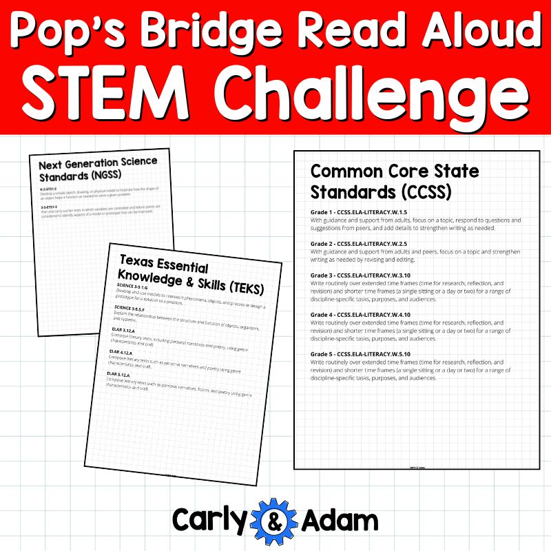 Pop's Bridge Read Aloud K-5 STEM Challenge Structural Engineering — preview 2