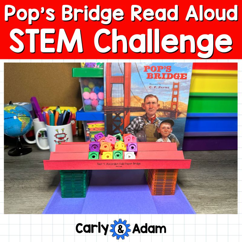 Pop's Bridge Read Aloud K-5 STEM Challenge Structural Engineering — preview 1