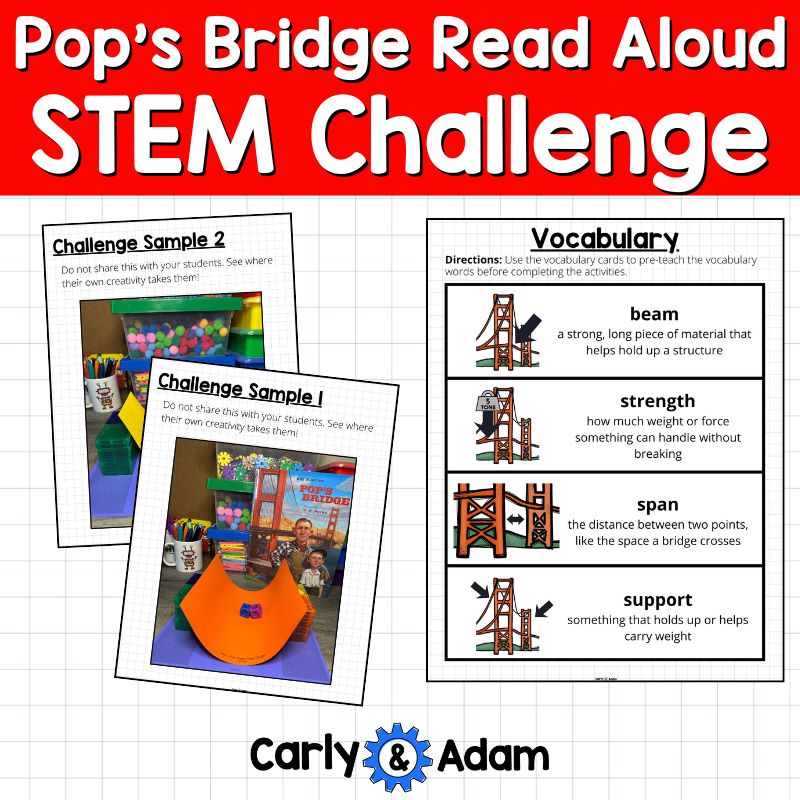 Pop's Bridge Read Aloud K-5 STEM Challenge Structural Engineering — preview 6