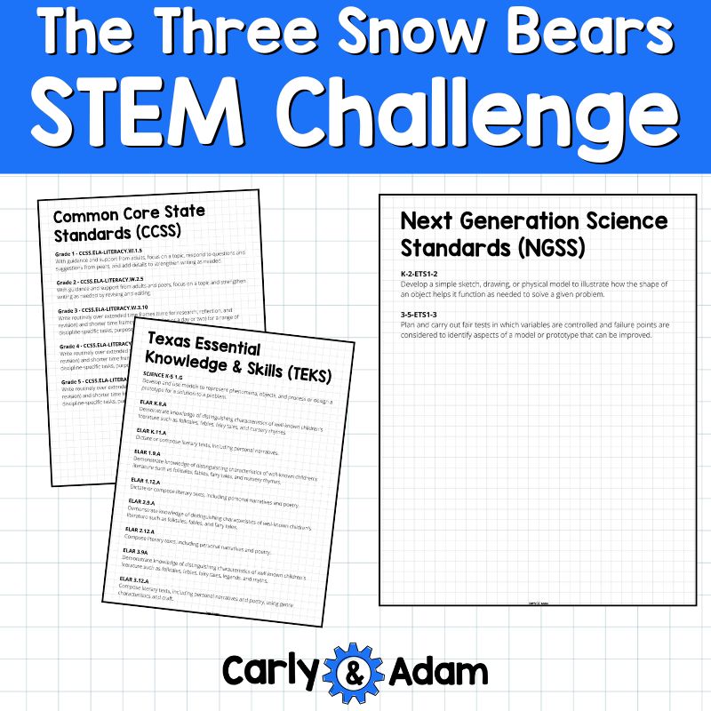 The 3 Snow Bears Lesson Plan Fractured Fairy Tale STEM Challenge Winter Activity — preview 6