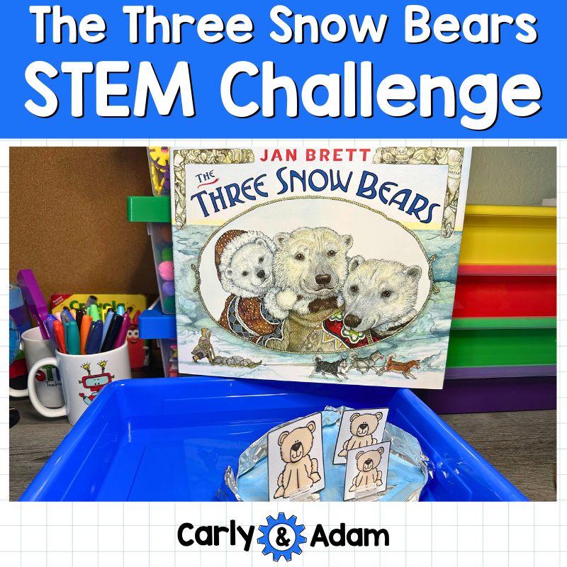 The 3 Snow Bears Lesson Plan Fractured Fairy Tale STEM Challenge Winter Activity — preview 1