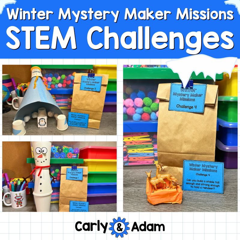 Winter Mystery Maker Missions Snow STEM Challenges and Activities — preview 1