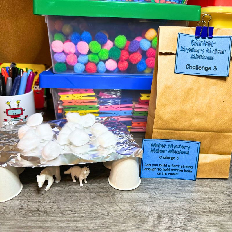 Winter Mystery Maker Missions Snow STEM Challenges and Activities — preview 3