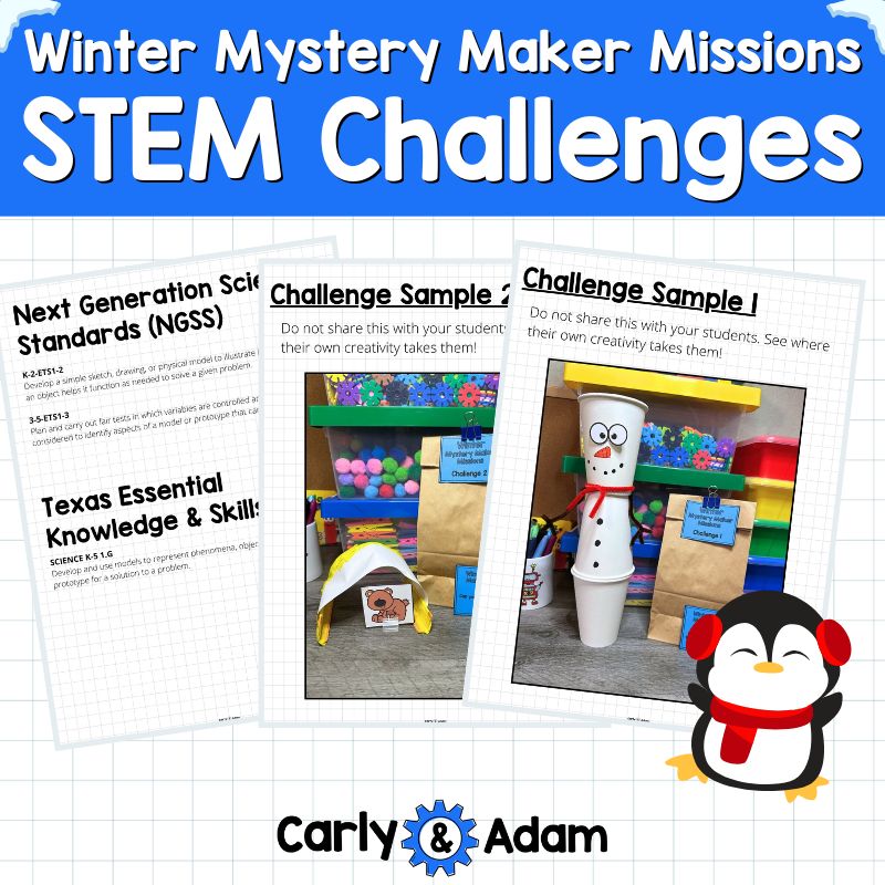 Winter Mystery Maker Missions Snow STEM Challenges and Activities — preview 10