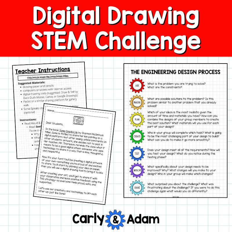 Intro to Digital Drawing Sonia Speaks Up STEM Digital Citizenship Lesson — preview 6