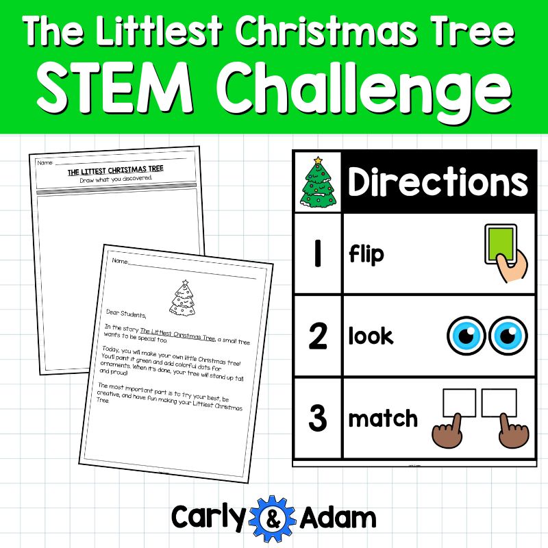 The Littlest Christmas Tree Read Aloud Pre-K STEM Challenge — preview 4