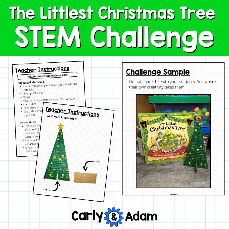 The Littlest Christmas Tree Read Aloud Pre-K STEM Challenge — preview 5
