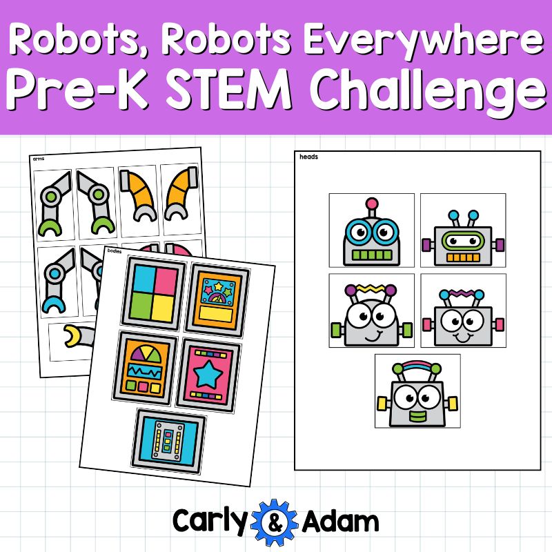 Robots, Robots Everywhere Pre-K STEM Lesson Plan and Kindergarten STEM Activity — preview 3