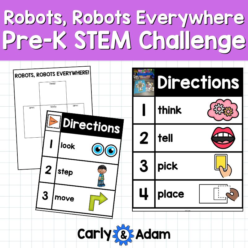 Robots, Robots Everywhere Pre-K STEM Lesson Plan and Kindergarten STEM Activity — preview 4