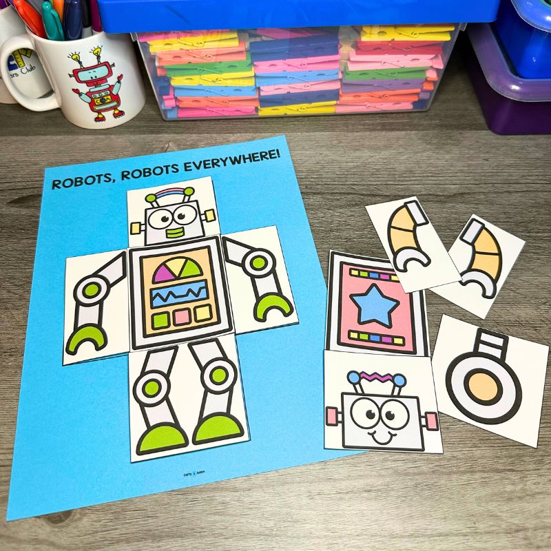 Robots, Robots Everywhere Pre-K STEM Lesson Plan and Kindergarten STEM Activity — preview 8