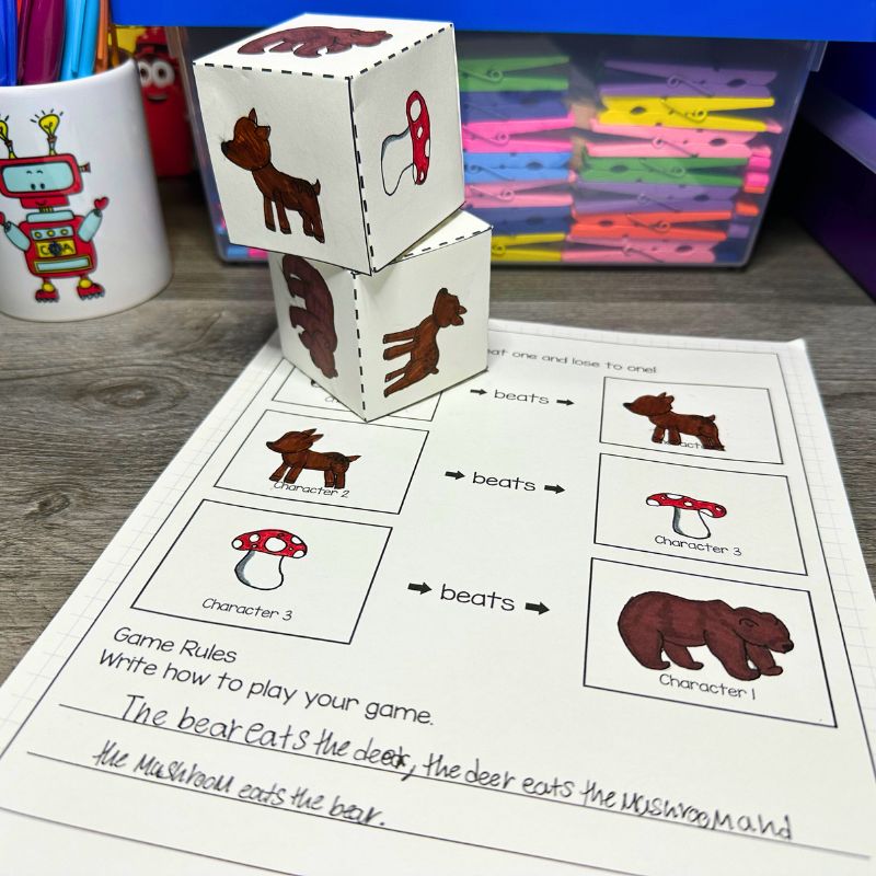 The Legend of Rock, Paper, Scissors Read Aloud K-5 STEM Challenge Game — preview 3