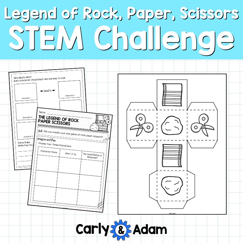 The Legend of Rock, Paper, Scissors Read Aloud K-5 STEM Challenge Game — preview 4