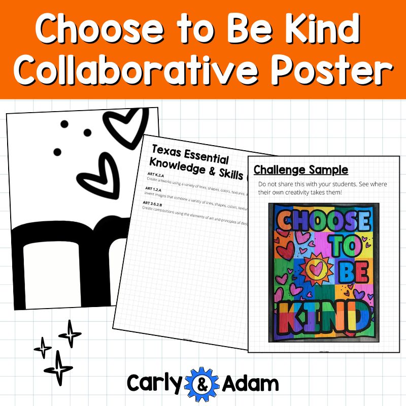 Choose to Be Kind Collaborative Poster STEM Classroom Bulletin Board — preview 5