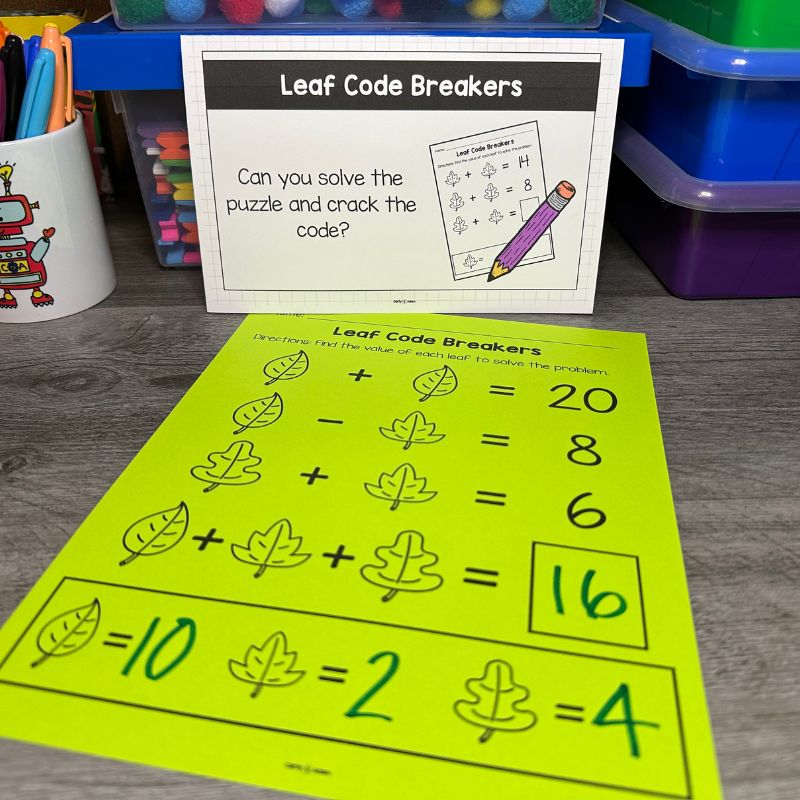 Autumn STEM Centers, Fall Small Group Activities, k-5 STEM Activities — preview 10