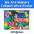 We Are Makers Collaborative Poster STEM Classroom Bulletin Board — preview 1