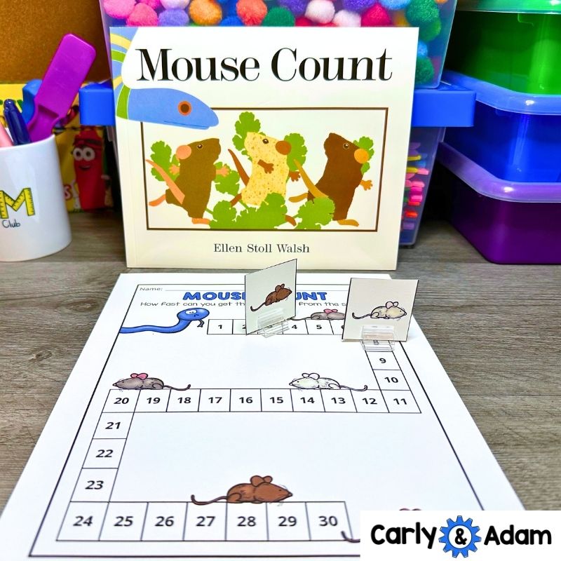 Pre-K and Kindergarten Counting to 30 Activity Mouse Count Read Aloud Lesson — preview 3