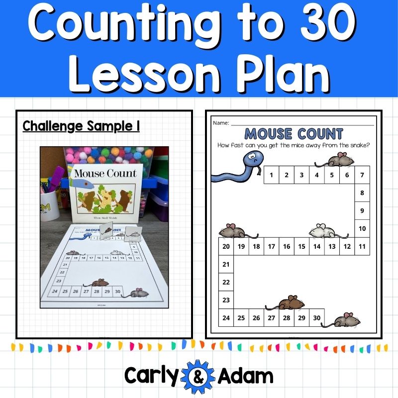 Pre-K and Kindergarten Counting to 30 Activity Mouse Count Read Aloud Lesson — preview 5
