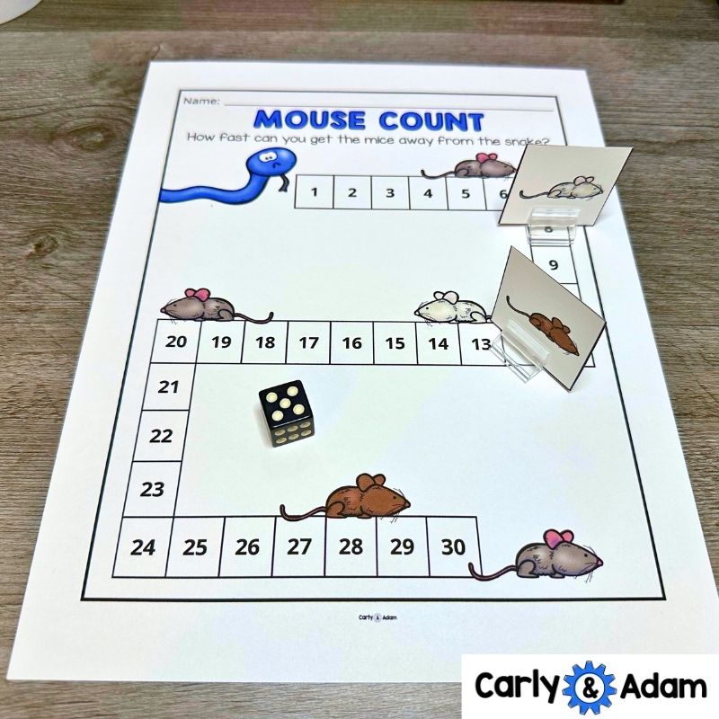 Pre-K and Kindergarten Counting to 30 Activity Mouse Count Read Aloud Lesson — preview 6