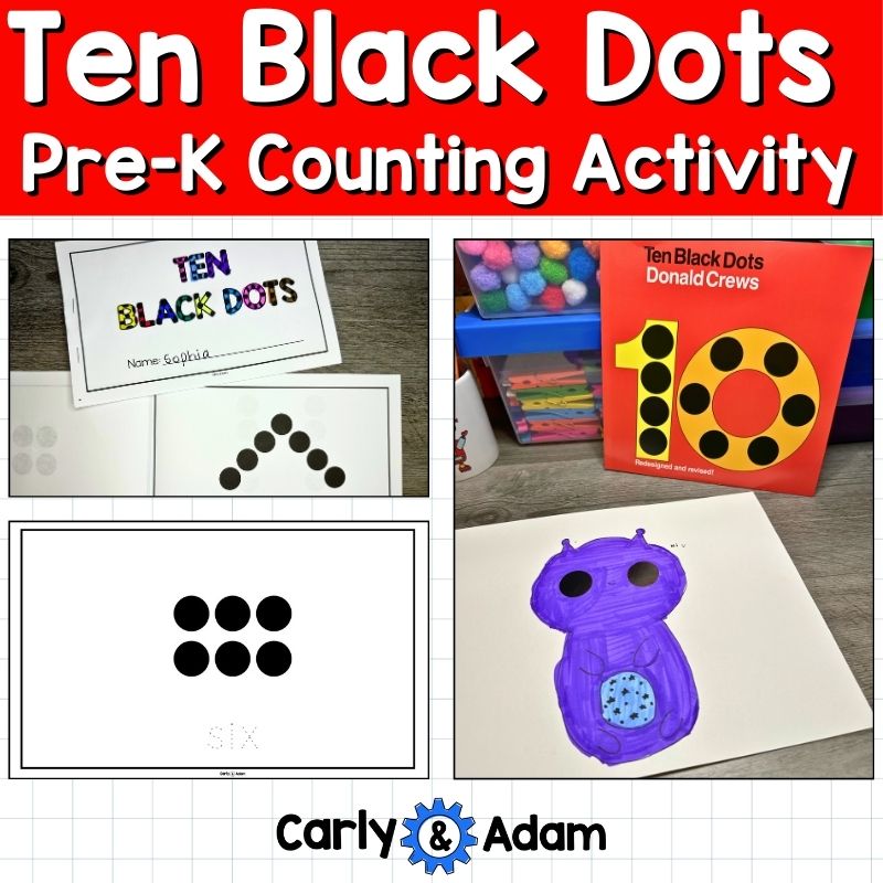 Ten Black Dots Pre-K International Dot Day Counting Activity — preview 1