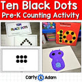 Ten Black Dots Pre-K International Dot Day Counting Activity — preview 1