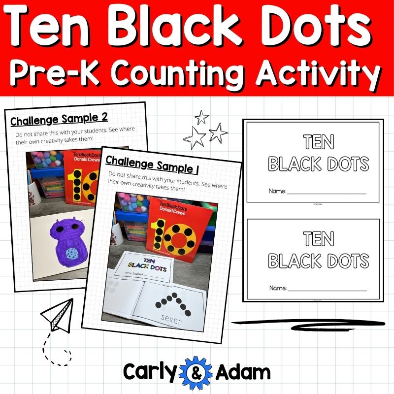 Ten Black Dots Pre-K International Dot Day Counting Activity — preview 5