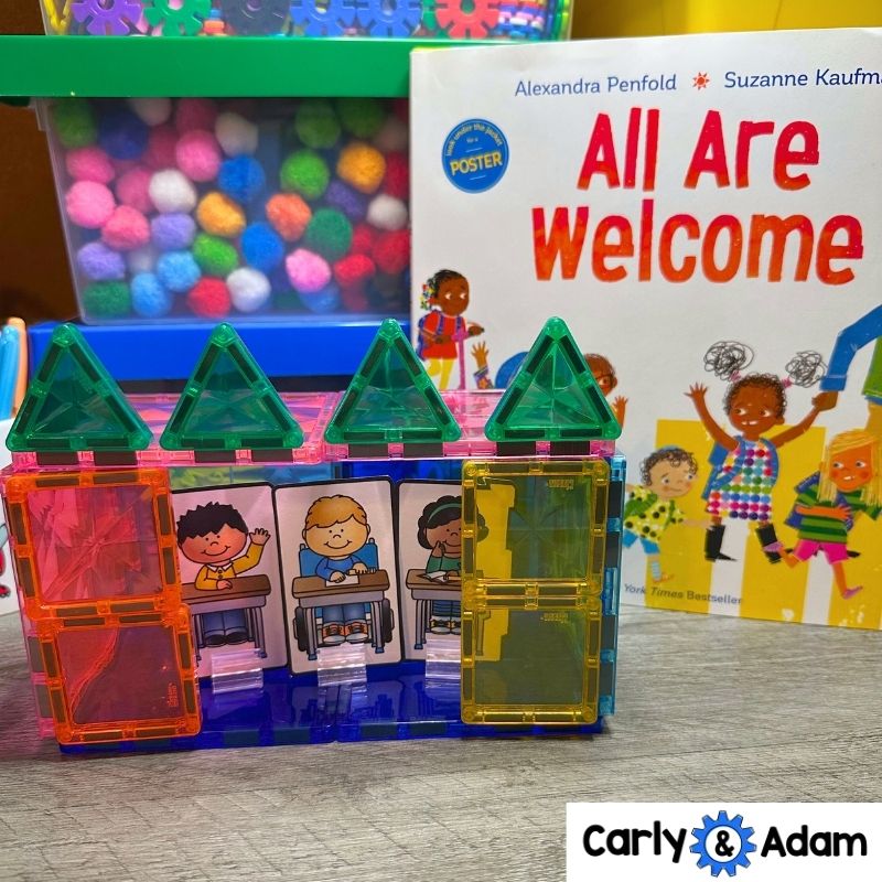 All Are Welcome Back to School Pre-K SEL STEM Activity Relationship Skills — preview 6