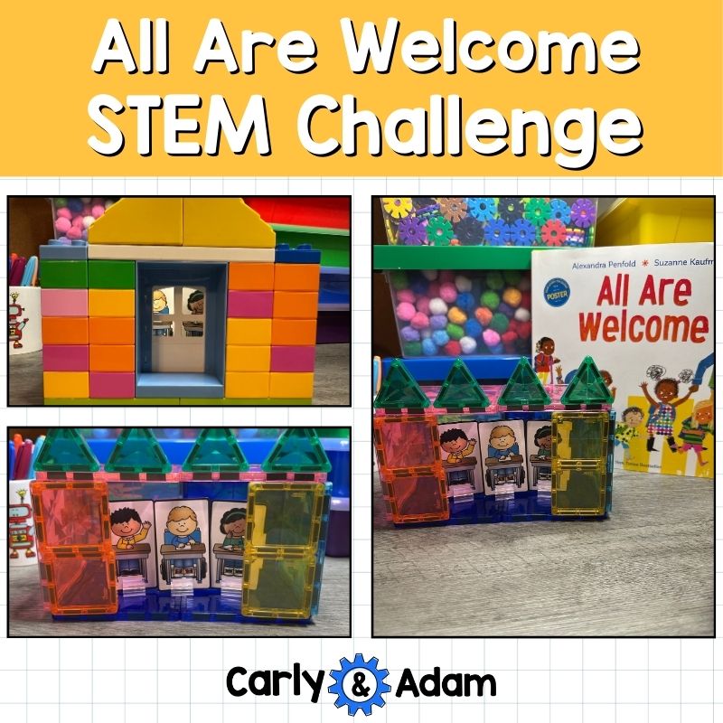 All Are Welcome Back to School Pre-K SEL STEM Activity Relationship Skills — preview 1