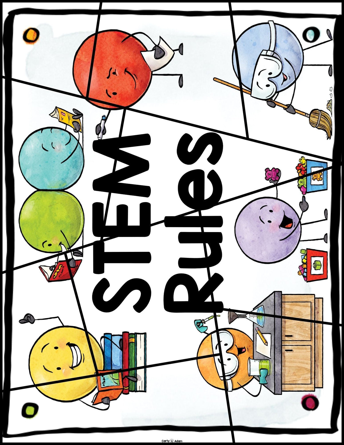 STEAM / STEM Rules Poster Set and Puzzle Activity Teamwork Classroom Decor — preview 7