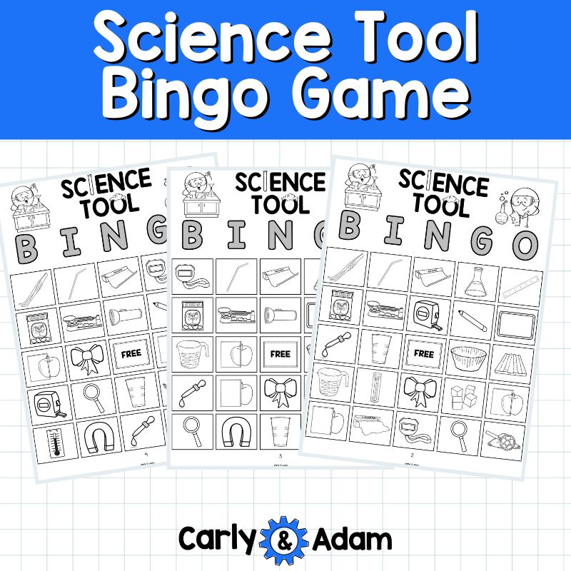 Science Bingo Game Boards Elementary STEM Tools Sub Plans — preview 7