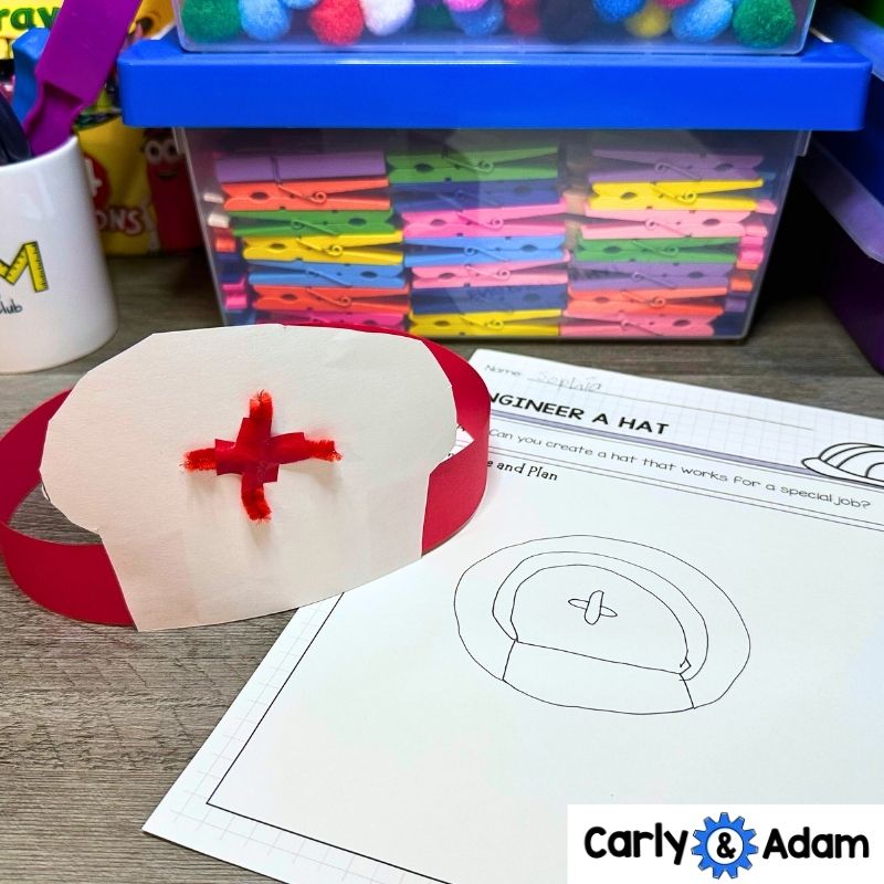 5th Grade Sub Plans STEM Activity Engineer a Hat Challenge — preview 4