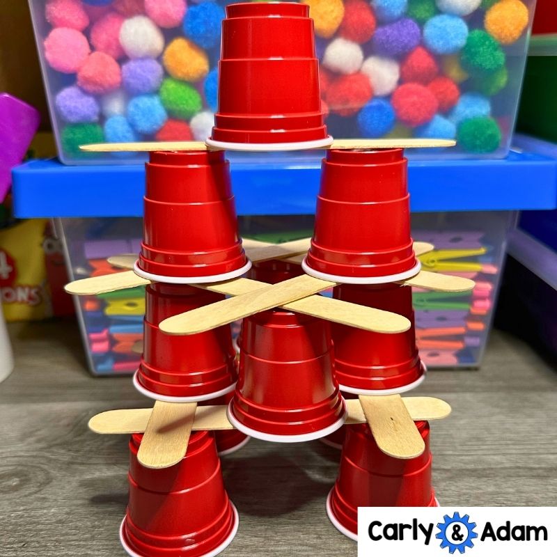 Pre-K STEM Sub Plans Build a Tower STEM Challenge — preview 4