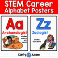 A-Z Alphabet STEM Careers Poster Set Library and Classroom Decor — preview 1