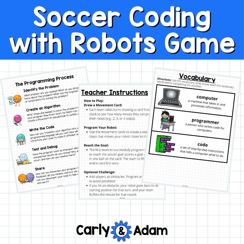Soccer Coding Game, Vocabulary, Robot, Computers, Robotics, Dash Robots — preview 3